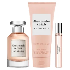 A&F Authentic Estuche 3 Piezas Dama EDP 100ml + Crema p/ cuerpo 200ml + Miniatura 15ml-Abercrombie & Fitch Clearance
