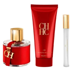 CH Estuche 3 Piezas Dama EDT 100ml + Body Lotion 100ml + Miniatura 10ml-Carolina Herrera Best
