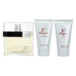 F by Ferragamo Estuche 3 Piezas Hombre EDT 100ml + Showe gel 75ml + After Shave 75ml-Salvatore Ferragamo Clearance