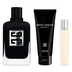 Gentleman Society SET 3 Piezas Hombre EDP 100ml + Shower Gel 75ml + Miniatura 12.5ml-Givenchy Hot