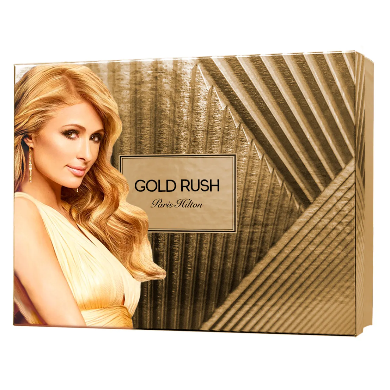 Gold Rush Estuche 4 Piezas Dama by EDP 100ml + Crema Corporal 90ml + Gel de ducha + Mini 10ml-Paris Hilton New