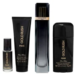 Gold Rush Estuche 4 Piezas Hombre by EDT 100 ml + Gel p/bañar 90 ml + Desodorante + Mini 15ml-Paris Hilton Online