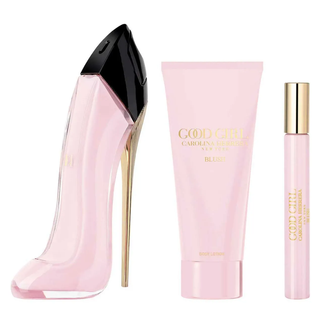 Good Girl Blush Estuche 3 Piezas Dama EDP 80ml + Body Lotion 100ml + Miniatura 10ml-Carolina Herrera New