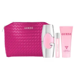 Estuche 4 Piezas Dama EDP 75 ml + Crema corporal 100ml + Miniatura 15ml + Cosmetiquera-Guess Clearance