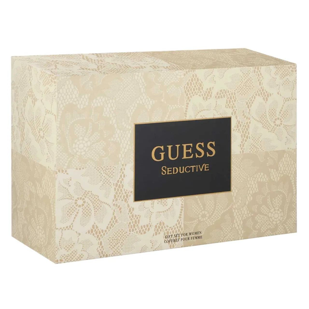 Seductive Set 4 Piezas Dama EDT 75ml + Locion Corporal 100 ml + Cosmetiquera + Miniatura 15ml-Guess Clearance