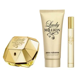 Lady Million Metal Estuche 3 Piezas Dama EDP 80ml + Locion Corporal 100ml + Mini 10ml-Paco Rabanne Sale