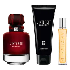 L'Interdit Rouge Estuche 3 Piezas Dama EDP 80ml + Body Milk 75ml + Miniatura 12.5ml-Givenchy Outlet