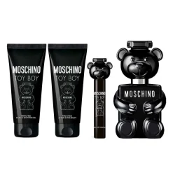 Toy Boy Estuche 4 Piezas Hombre EDP 100ml + Bath & Shower Gel 100ml + After Shave Balm 100ml + Miniatura 10ml-Moschino Discount