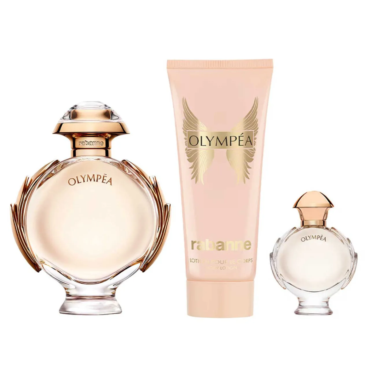 Olympea Metal Estuche 3 Piezas Dama EDP 80ml + Body Lotion 100ml + Miniatura 6ml-Paco Rabanne Discount