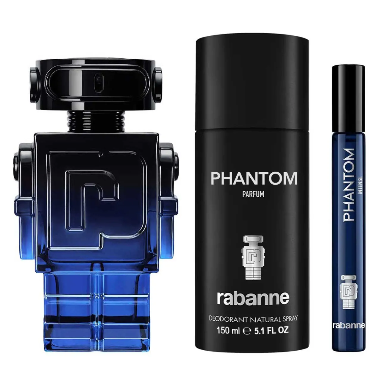 Phantom Intense Metal Estuche 3 Piezas Hombre EDP 100ml + Desodorante 150ml + Miniatura 10ml-Rabanne Online