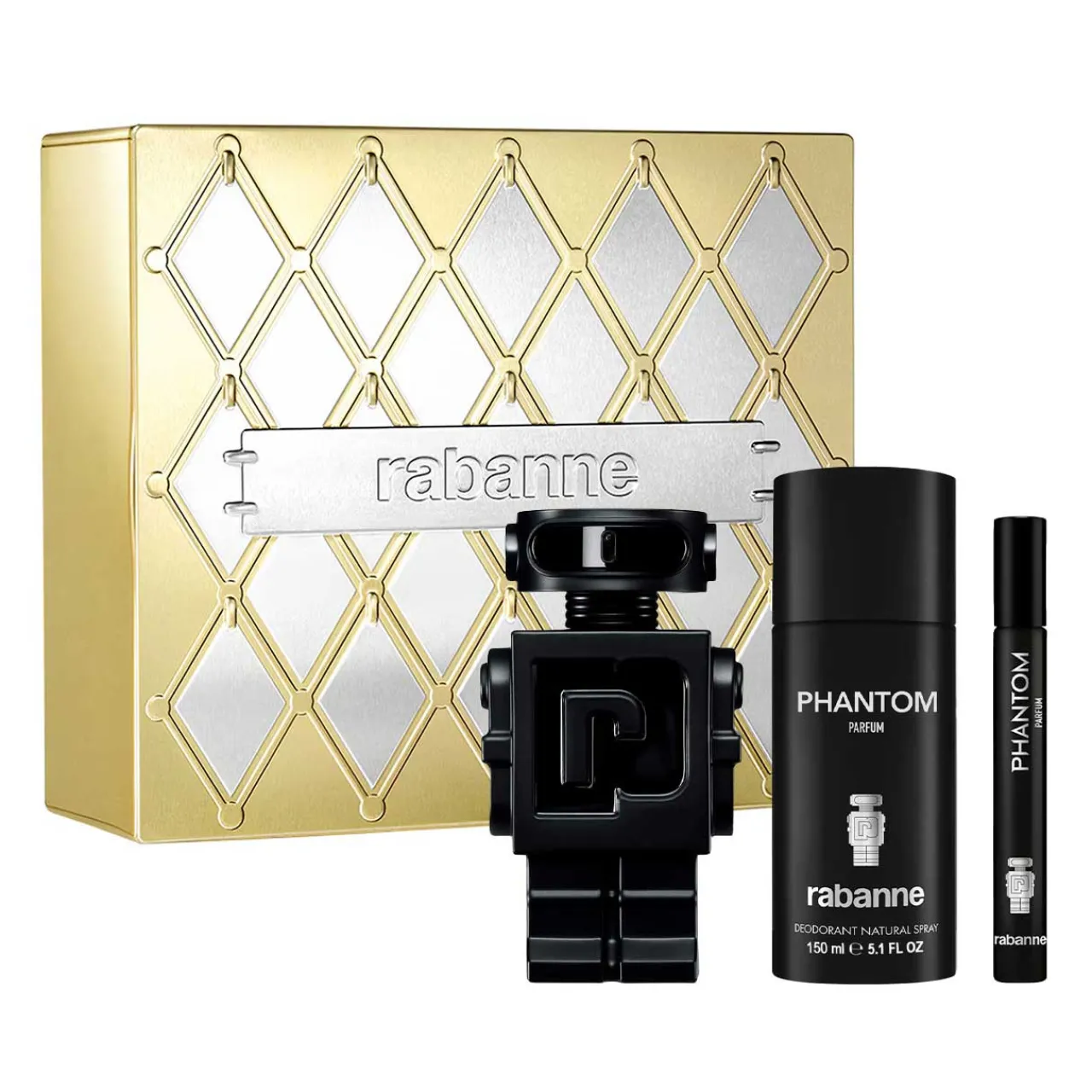 Phantom Parfum Metal Estuche 3 Piezas Hombre EDP 100ml + Desodorante 150ml + Miniatura 10ml-Rabanne Sale