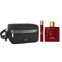 Eros Flame Bolsa Estuche 3 Piezas Hombre EDP 100ml + Miniatura 10ml + Bolsa de Viaje-Versace Online