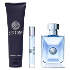 Pour Homme Estuche 3 Piezas Hombre EDT 100ml + Miniatura 10ml + Shower Gel-Versace Outlet