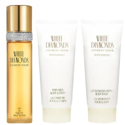 White Diamonds Estuche 3 Piezas Dama EDT 100ml + Crema corporal 100ml + Gel para ducha 100ml-Elizabeth Taylor Sale